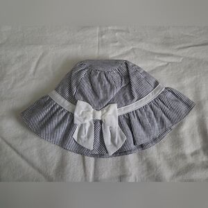 Janie and Jack Striped Sun Hat with Bow